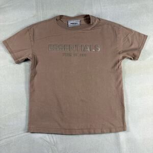 Fear of God Essentials Kids Wood Short Sleeve‎ T-Shirt Size 10 Preowned